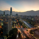 Første del av statsbesøket finner sted i Santiago, Chiles største og viktigste by. Foto: Heiko Junge / NTB scanpix